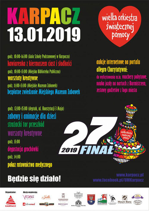 finał Wielkiej Orkiestry Świątecznej Pomocy Apartamenty Karpacz na sprzedaż